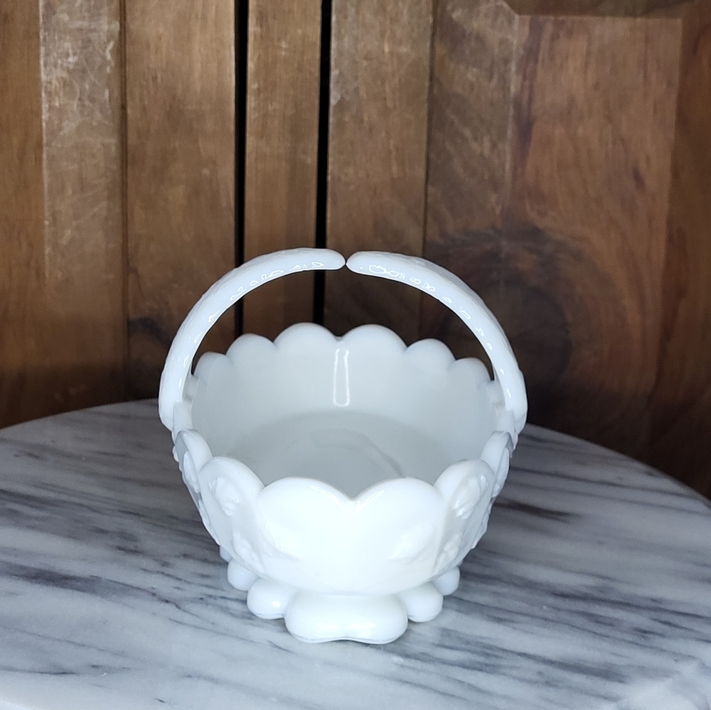 Milk Glass Candy Dish - Picture 13 of 13